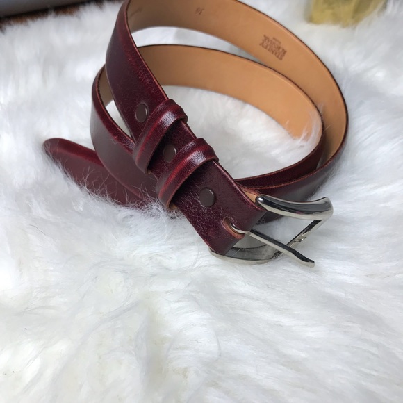 Stanley Korshak Asian Buffalo Leather Belt SZ 36 - Picture 2 of 8